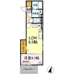 D-room竹下　B棟の物件間取画像